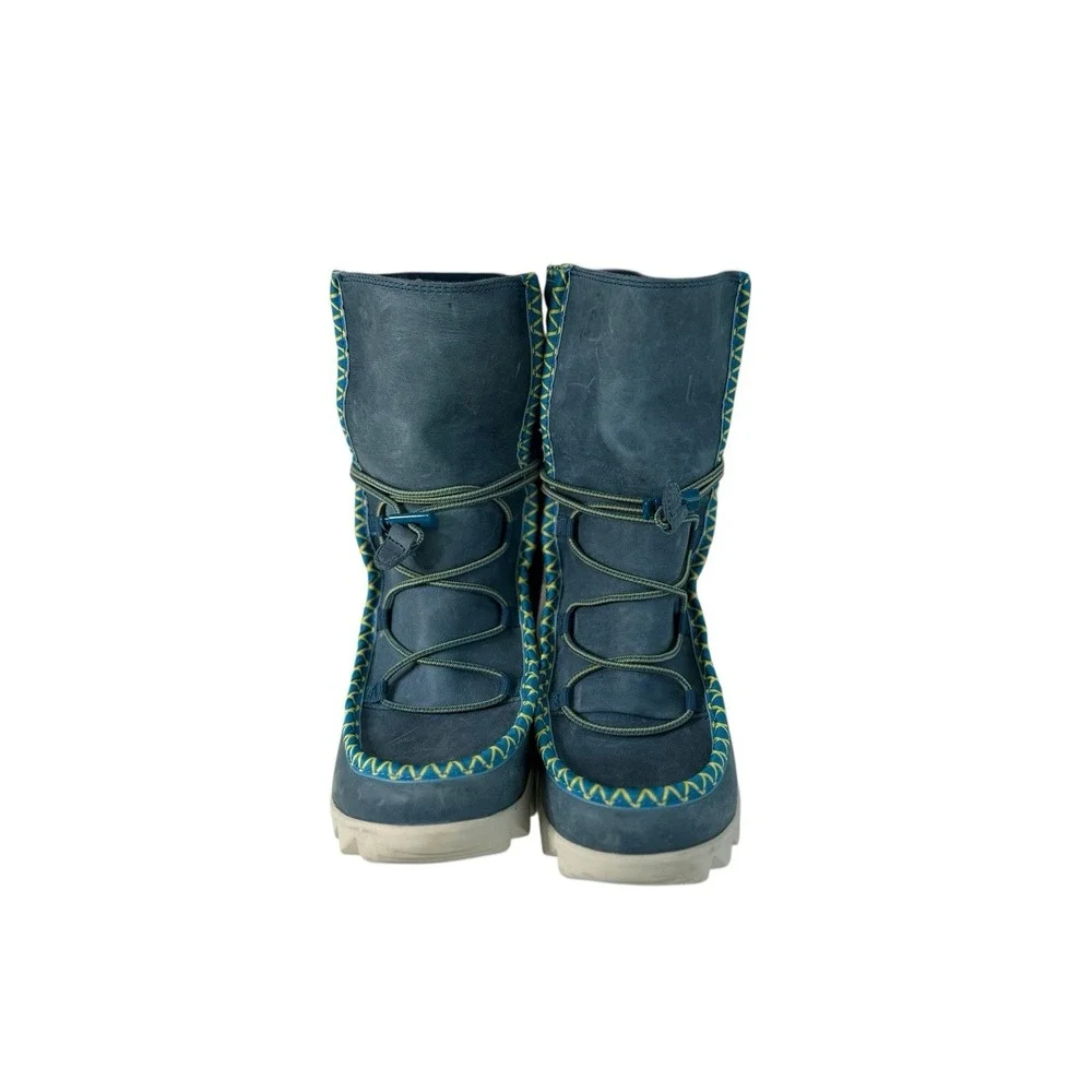The North Face Black Boots Blue ThermoBall Lace‎ Up Waterproof Women's Size 7